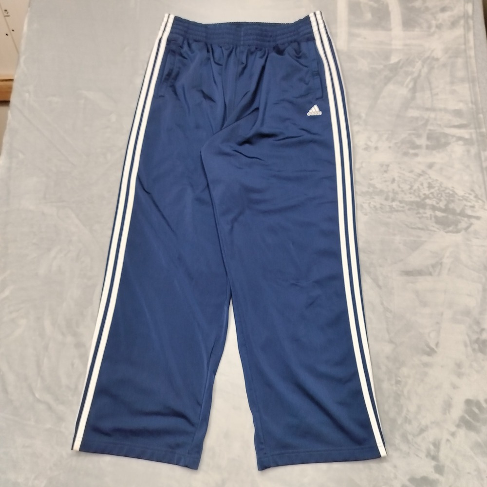 VTG Adidas Pants Mens L Blue Adibreak Snap Button Breakaway Track Athletic